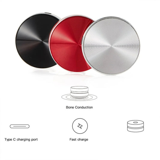 GET! Portable Compatible Bone Conduction Speaker Stereo Sound,Bluetooth Speaker(Black)